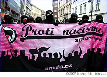 Michal Wolf Vlk: demonstrace anarchistů
